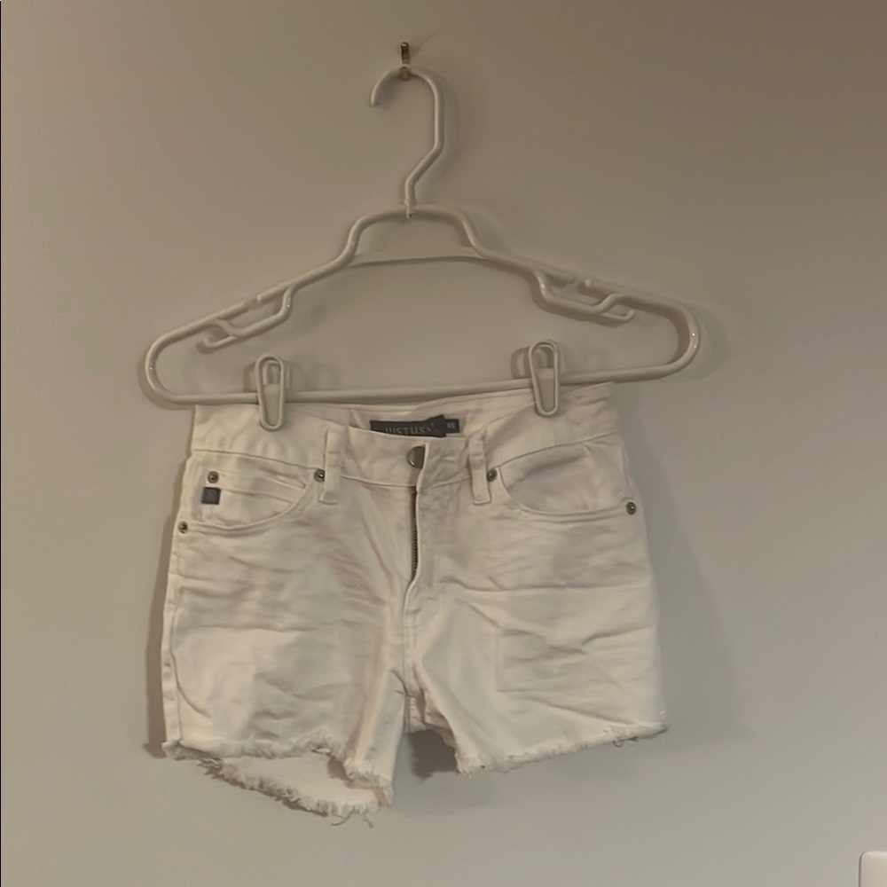 White Denim Women Shorts